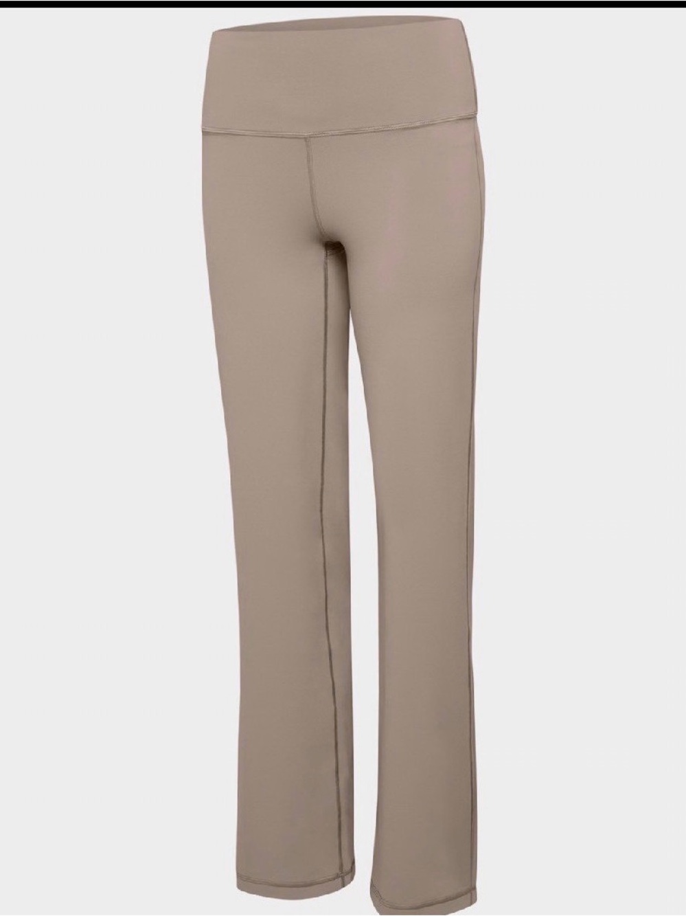 Aritzia Taupe High-Waist lounge pants